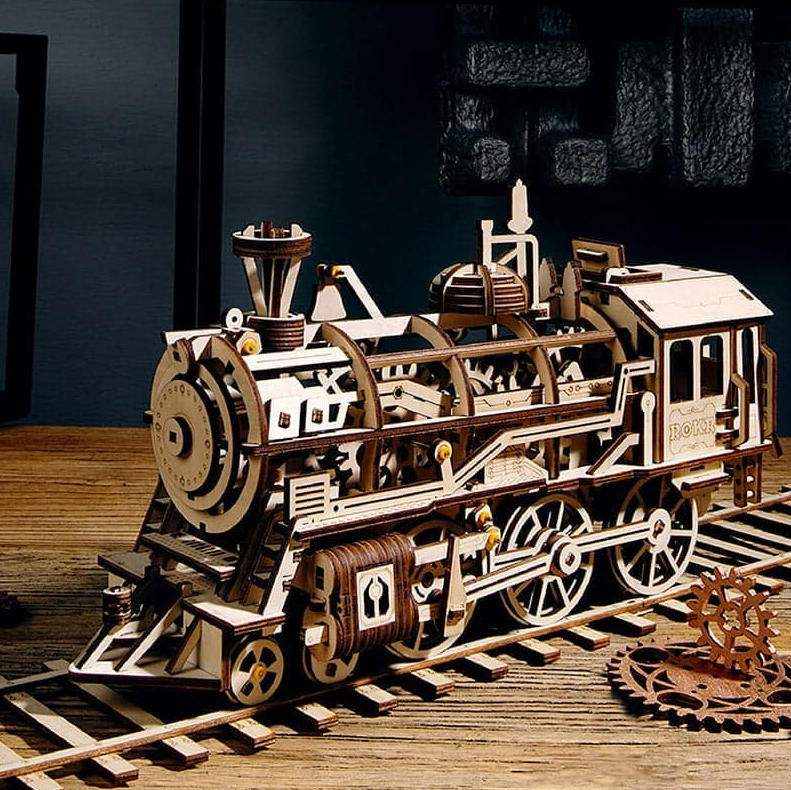 Locomotive Wooden Model Kit