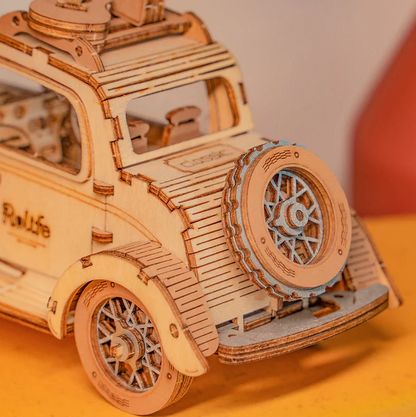Vintage Car Wooden Model Kit