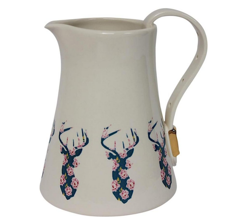 Floral Stag Jug