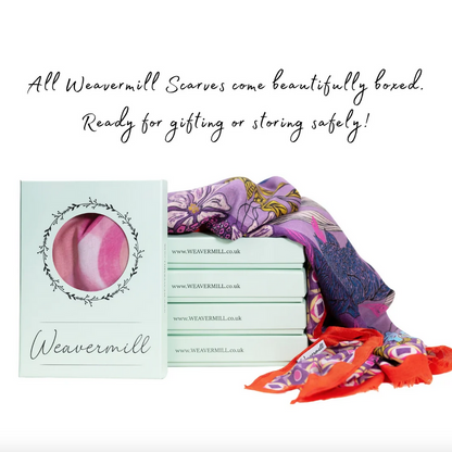 Aster Boxed Floral Scarf