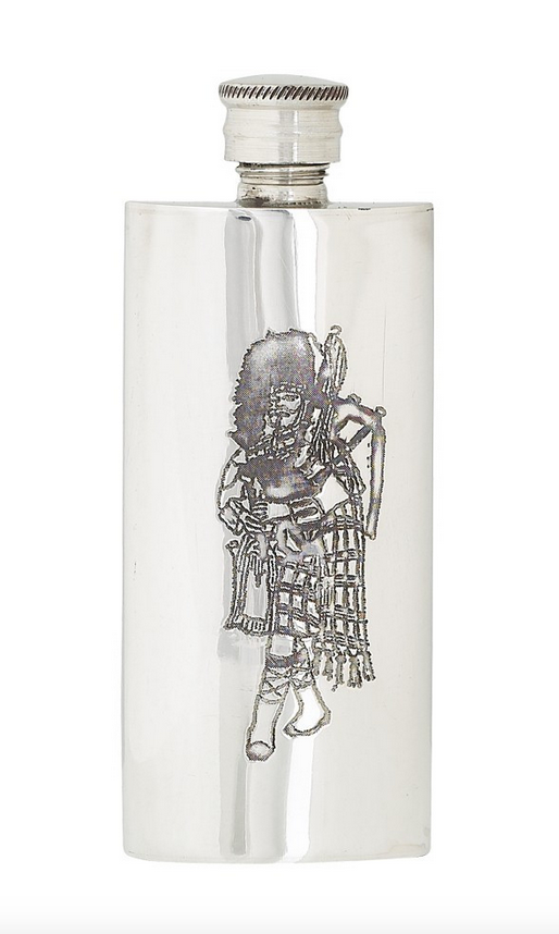 3oz Scottish Piper Hip Flask
