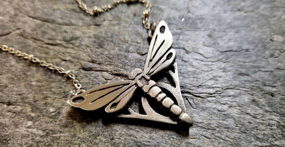 'Braw Beastes' Pewter Dragonfly Pendant