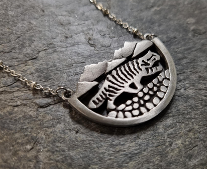 'Braw Beastes' Pewter Wildcat Pendant