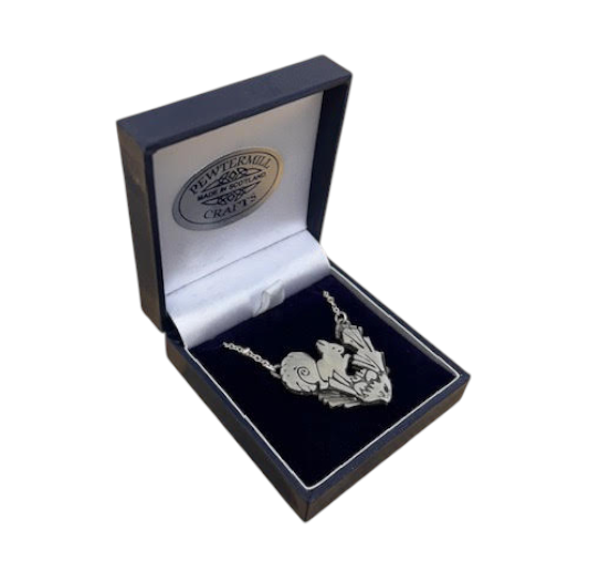 'Braw Beastes' Pewter Squirrel Pendant