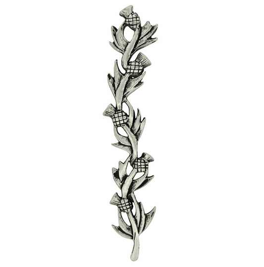 Cascading Thistle Antique Kilt Pin