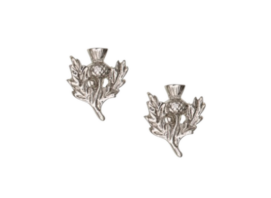 Small Pewter Thistle Cufflinks
