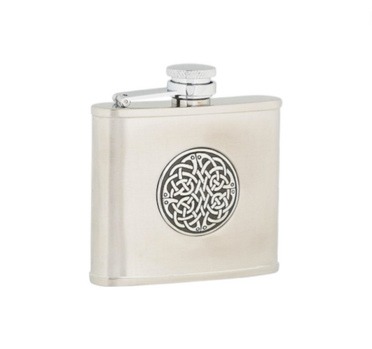 4oz Celtic Weave Hip Flask