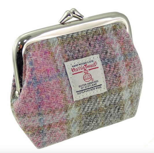 Soft Pink Buchanan Tartan Eigg Coin Purse