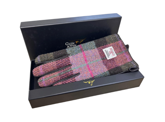 Muted Green & Rose Pink Gloves - Gift Boxed