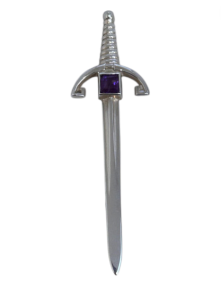 Silver Sword Kilt Pin