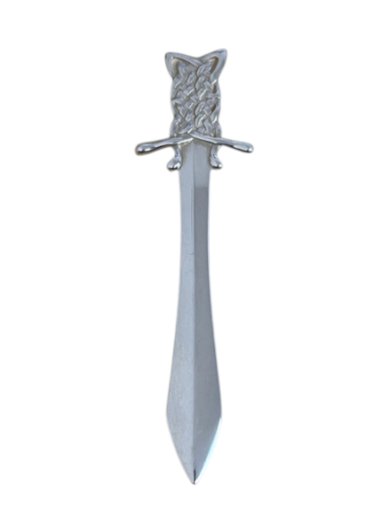 Silver Celtic Knot Sword Kilt Pin