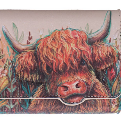 Highand Cow Magnetic Purse