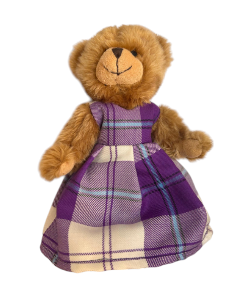 Light Purple Tartan Bella Bear