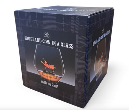 Highland Cow In A Whisky Glass