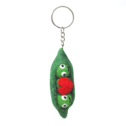 Felt Bag Buddy - Peas With Heart