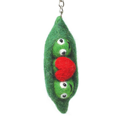Felt Bag Buddy - Peas With Heart