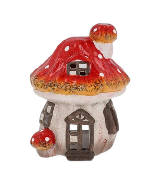 Mystic Mushroom House Single Tealight Holder