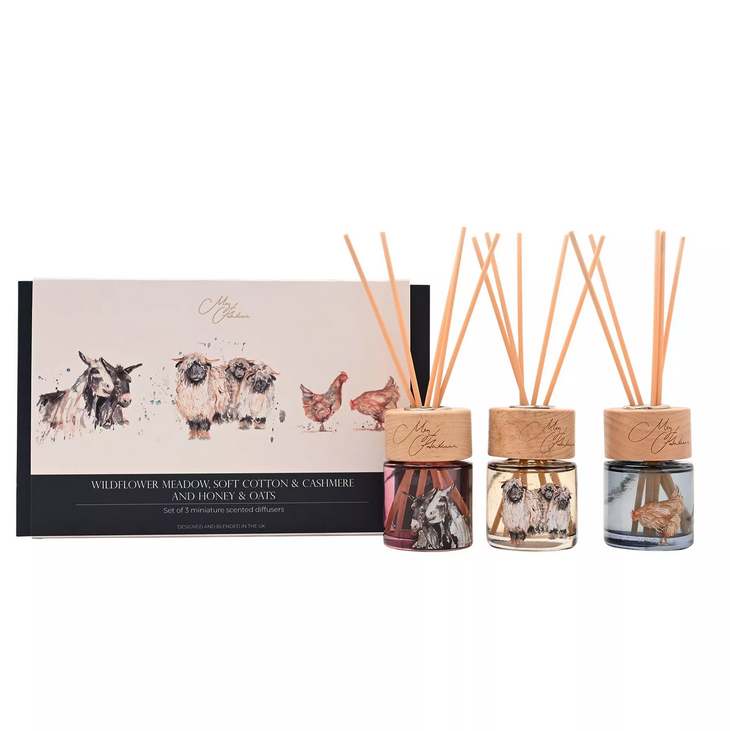Set Of 3 Mini Diffusers - The Farm