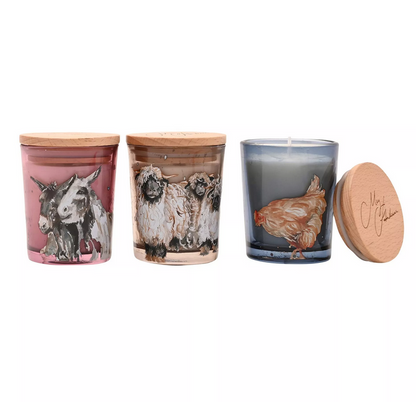 Set Of 3 Mini Candles - The Farm