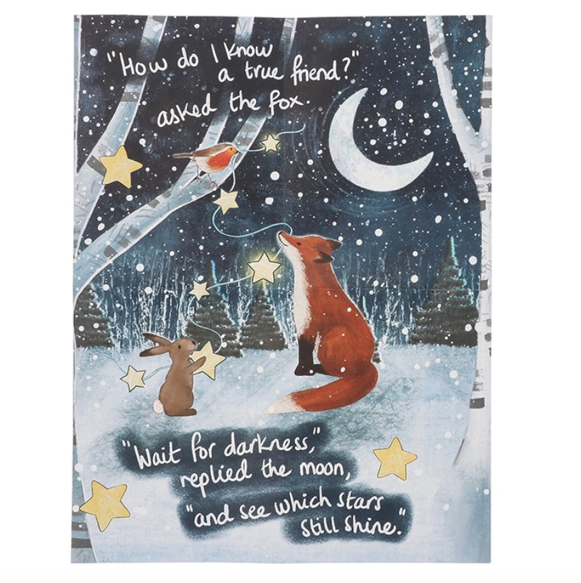 Fox Under The Moon 200 Piece Double Sided Jigsaw Puzzle - Friendship