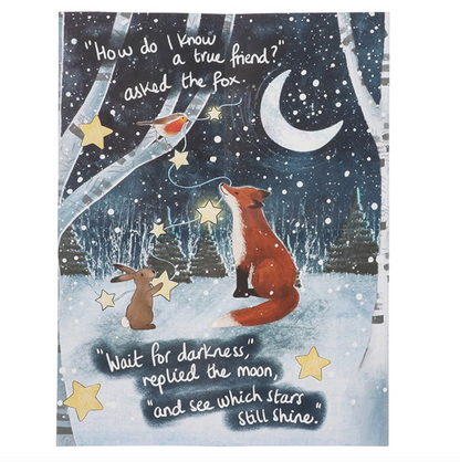 Fox Under The Moon 200 Piece Double Sided Jigsaw Puzzle - Friendship