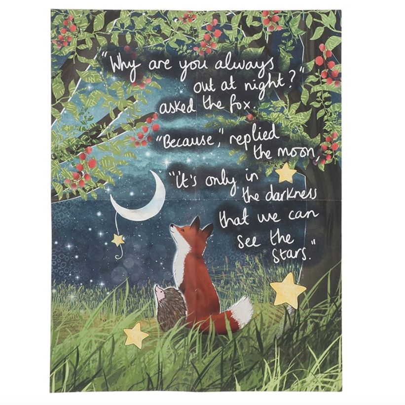 Fox Under The Moon 200 Piece Double Sided Jigsaw Puzzle - Love