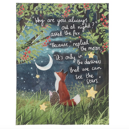 Fox Under The Moon 200 Piece Double Sided Jigsaw Puzzle - Love