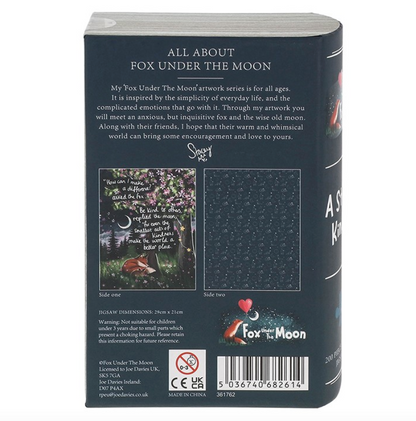 Fox Under The Moon 200 Piece Double Sided Jigsaw Puzzle - Kindness