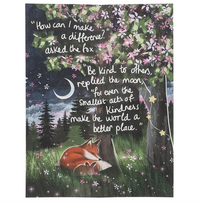 Fox Under The Moon 200 Piece Double Sided Jigsaw Puzzle - Kindness