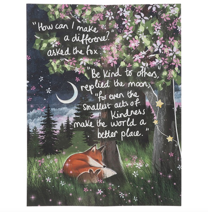 Fox Under The Moon 200 Piece Double Sided Jigsaw Puzzle - Kindness