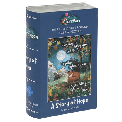Fox Under The Moon 200 Piece Double Sided Jigsaw Puzzle - Hope