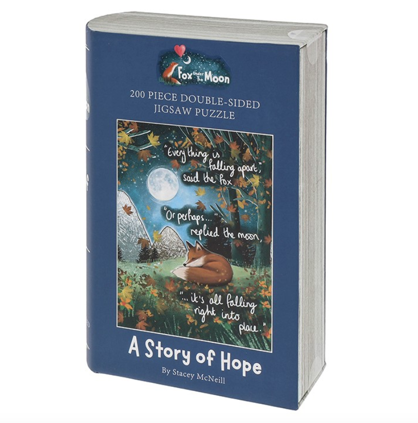 Fox Under The Moon 200 Piece Double Sided Jigsaw Puzzle - Hope