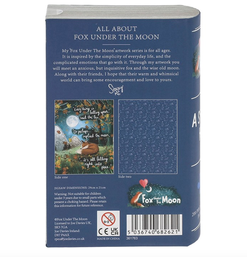 Fox Under The Moon 200 Piece Double Sided Jigsaw Puzzle - Hope
