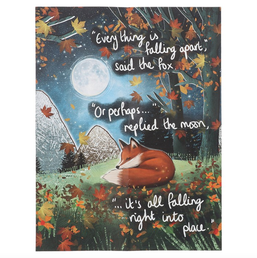Fox Under The Moon 200 Piece Double Sided Jigsaw Puzzle - Hope