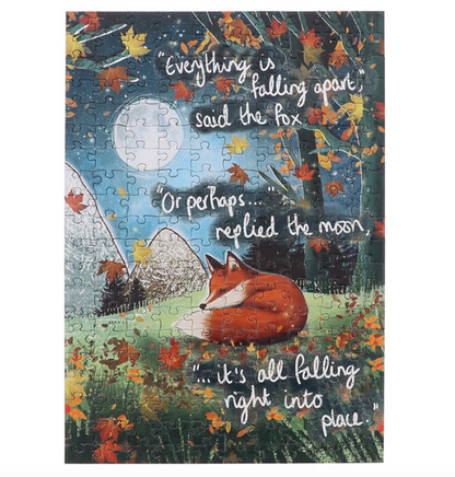 Fox Under The Moon 200 Piece Double Sided Jigsaw Puzzle - Hope