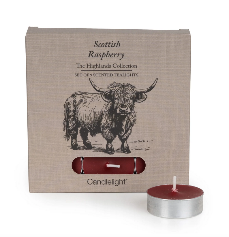 Set Of 9 Tealights - Scottish Raspberry