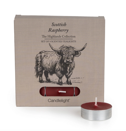 Set Of 9 Tealights - Scottish Raspberry