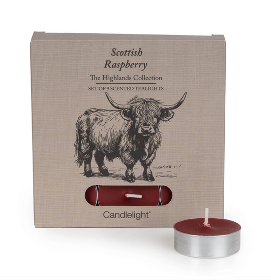 Set Of 9 Tealights - Scottish Raspberry