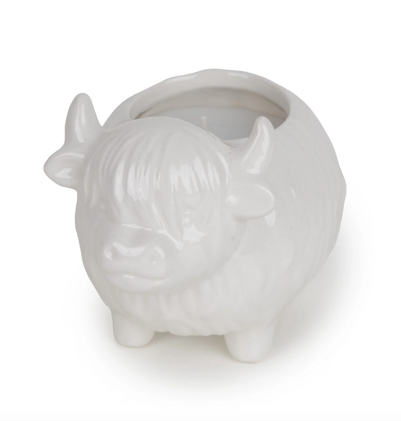 Highland Cow Candle Holder - Heather & Highland Mist