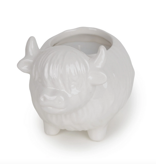 Highland Cow Candle Holder - Heather & Highland Mist