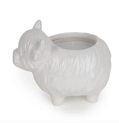 Highland Cow Candle Holder - Heather & Highland Mist