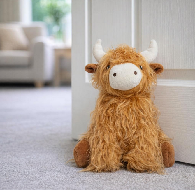 Harris Highland Cow Weighted Door Stop