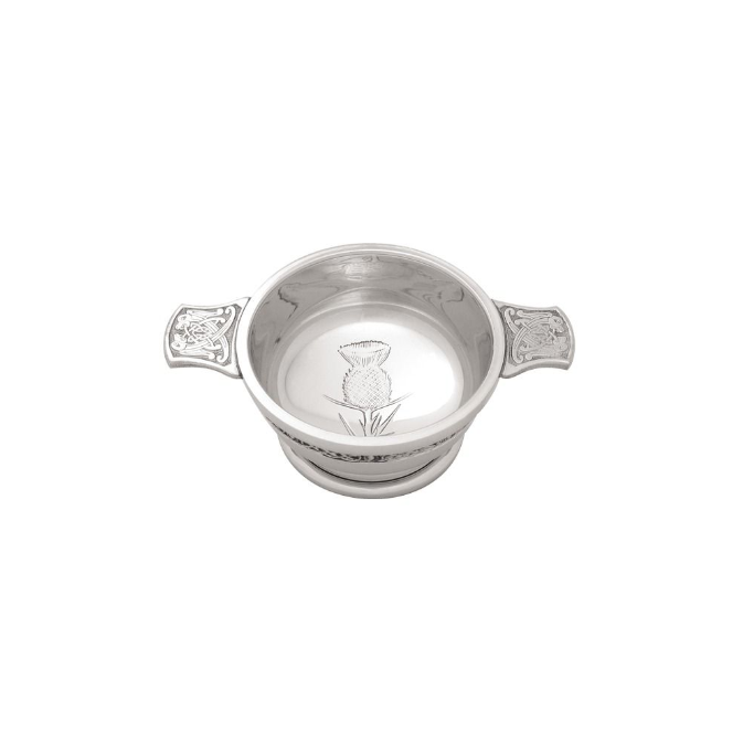 3" Celtic Thistle Quaich
