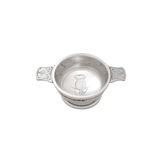 3" Celtic Thistle Quaich
