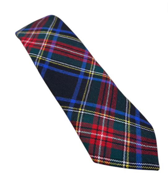 Tartan Neck Tie - Stewart Black Modern
