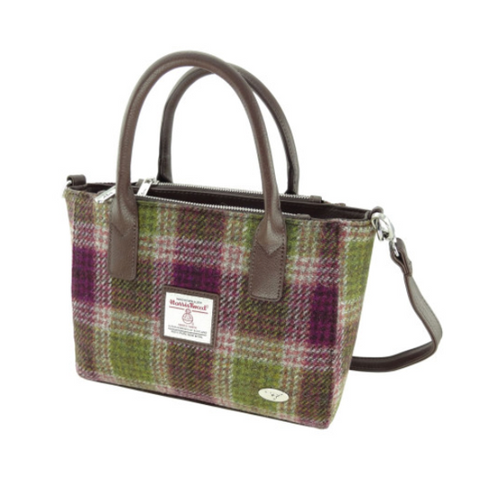 Heather Purpe & Green Tartan Tote Bag