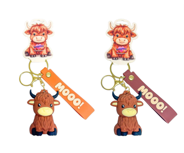 Highland Cow Bag Charm