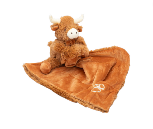 Brown Longhorn Highland Cow Soother