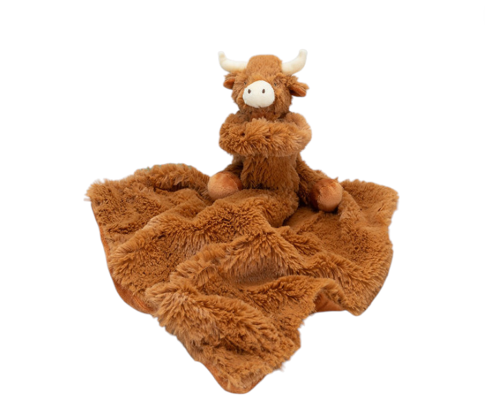 Brown Longhorn Highland Cow Soother