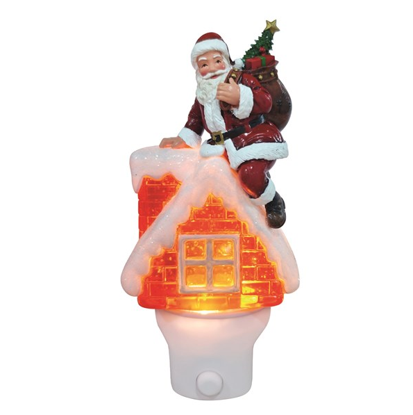 Santa Claus Night Light Spinner